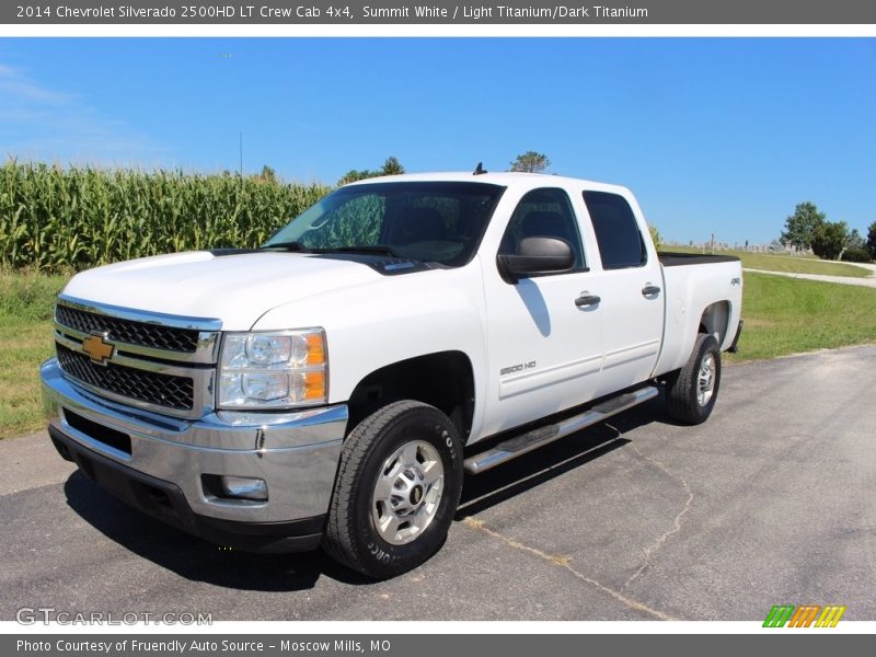 Summit White / Light Titanium/Dark Titanium 2014 Chevrolet Silverado 2500HD LT Crew Cab 4x4