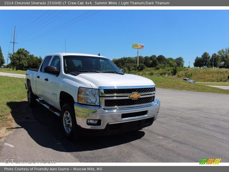 Summit White / Light Titanium/Dark Titanium 2014 Chevrolet Silverado 2500HD LT Crew Cab 4x4