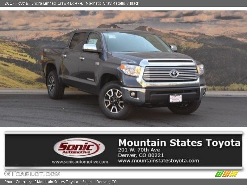 Magnetic Gray Metallic / Black 2017 Toyota Tundra Limited CrewMax 4x4