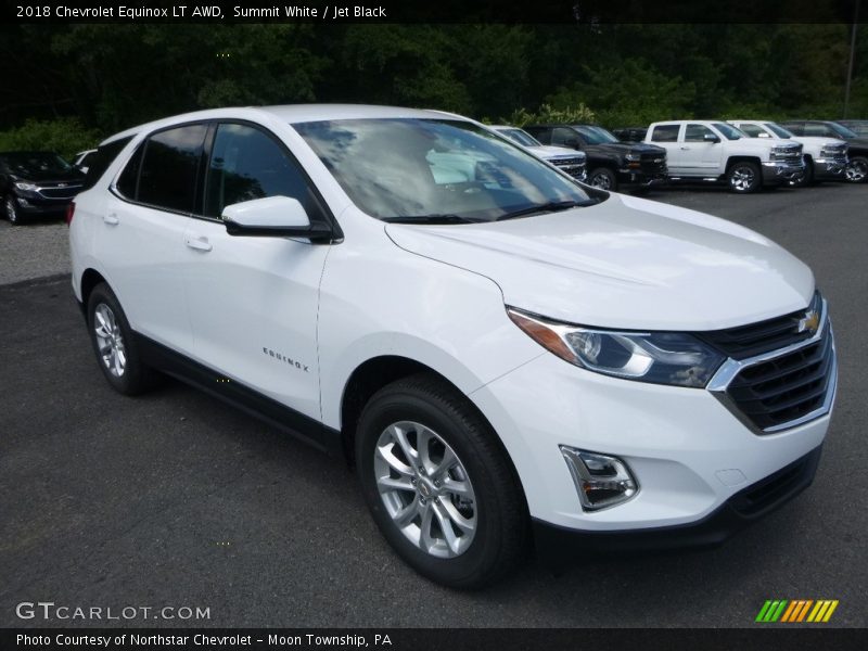 Summit White / Jet Black 2018 Chevrolet Equinox LT AWD