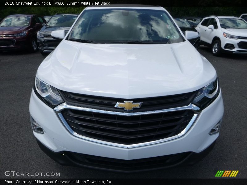 Summit White / Jet Black 2018 Chevrolet Equinox LT AWD