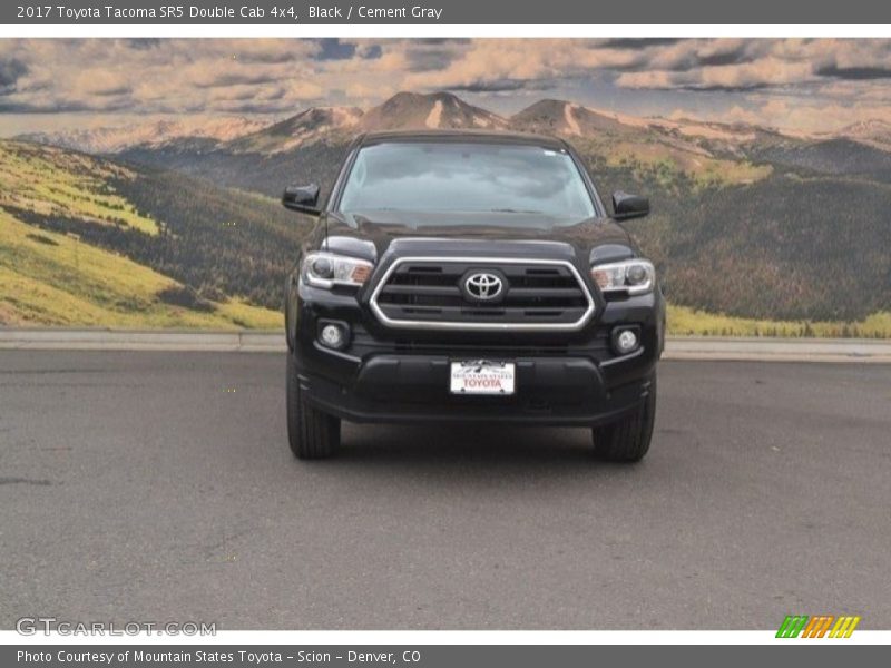 Black / Cement Gray 2017 Toyota Tacoma SR5 Double Cab 4x4