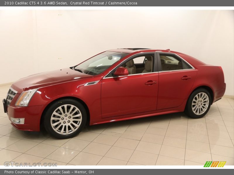 Crystal Red Tintcoat / Cashmere/Cocoa 2010 Cadillac CTS 4 3.6 AWD Sedan