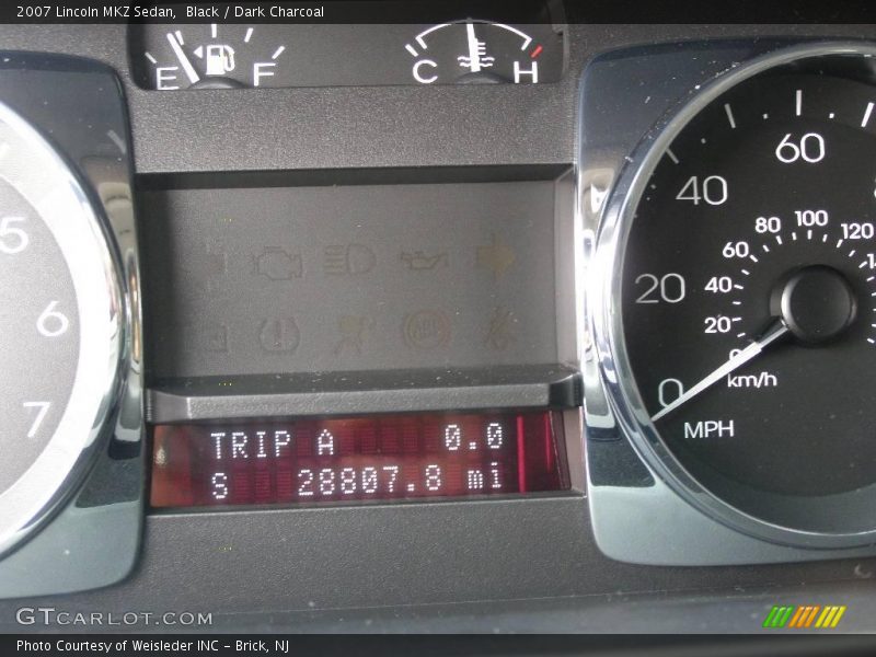Black / Dark Charcoal 2007 Lincoln MKZ Sedan