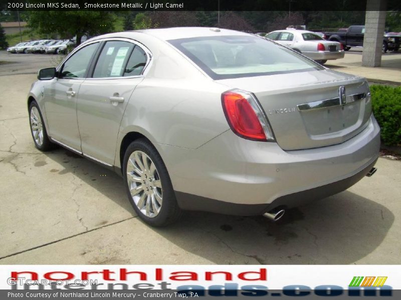 Smokestone Metallic / Light Camel 2009 Lincoln MKS Sedan