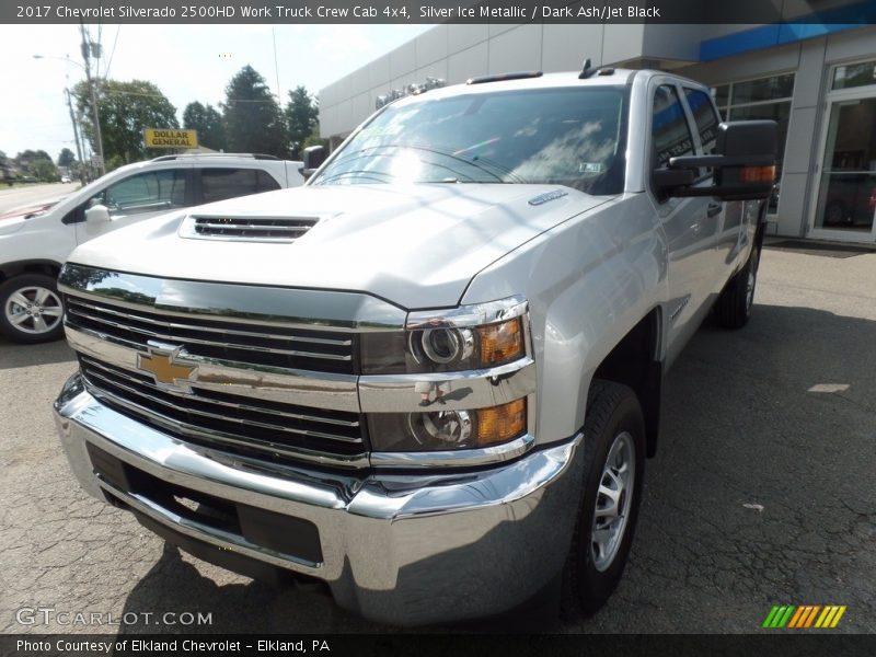 Silver Ice Metallic / Dark Ash/Jet Black 2017 Chevrolet Silverado 2500HD Work Truck Crew Cab 4x4