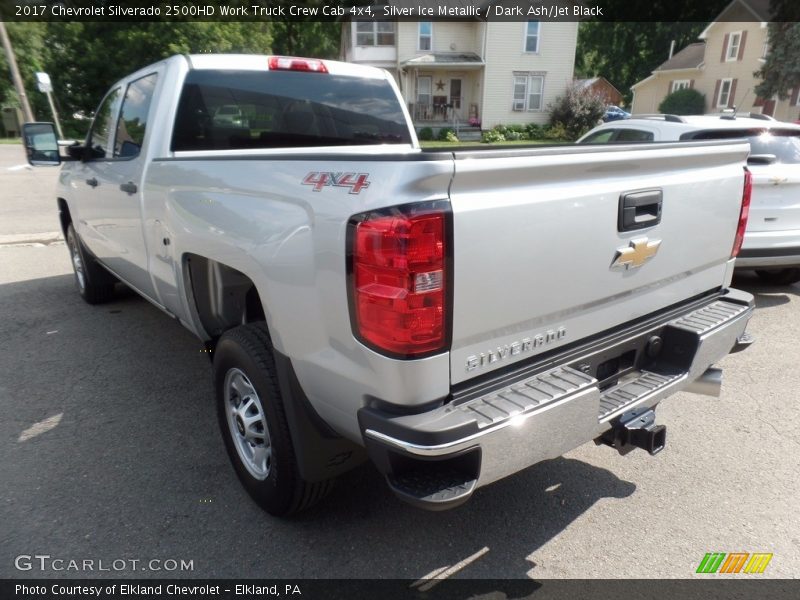 Silver Ice Metallic / Dark Ash/Jet Black 2017 Chevrolet Silverado 2500HD Work Truck Crew Cab 4x4