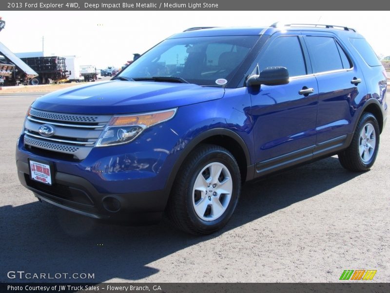 Deep Impact Blue Metallic / Medium Light Stone 2013 Ford Explorer 4WD