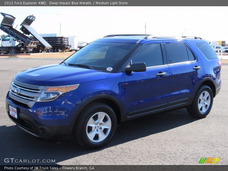 Deep Impact Blue Metallic / Medium Light Stone 2013 Ford Explorer 4WD