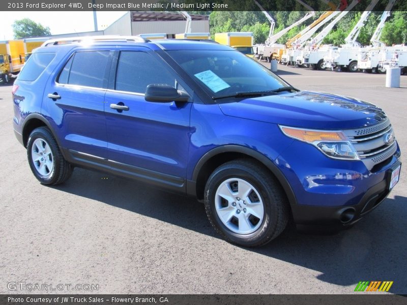 Deep Impact Blue Metallic / Medium Light Stone 2013 Ford Explorer 4WD