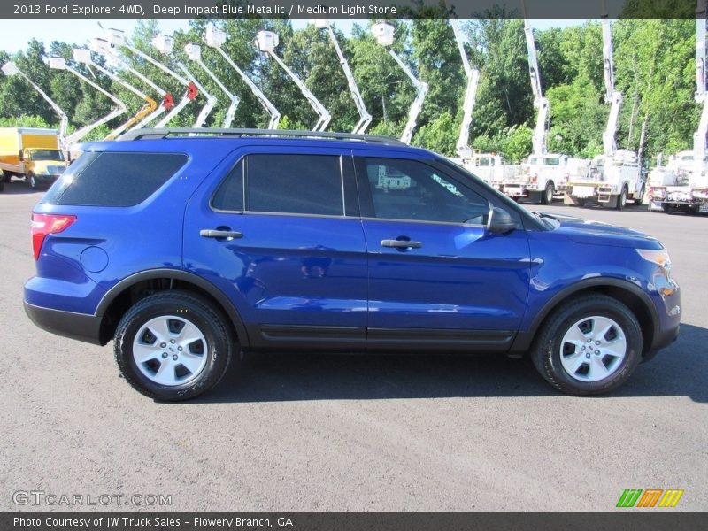 Deep Impact Blue Metallic / Medium Light Stone 2013 Ford Explorer 4WD
