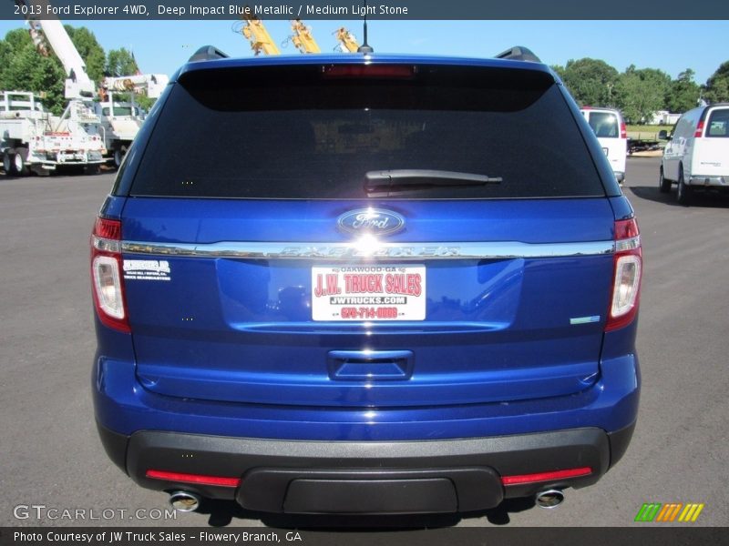 Deep Impact Blue Metallic / Medium Light Stone 2013 Ford Explorer 4WD