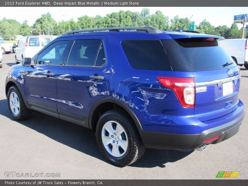 Deep Impact Blue Metallic / Medium Light Stone 2013 Ford Explorer 4WD