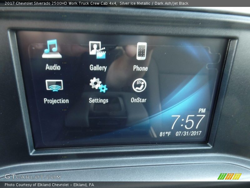 Silver Ice Metallic / Dark Ash/Jet Black 2017 Chevrolet Silverado 2500HD Work Truck Crew Cab 4x4