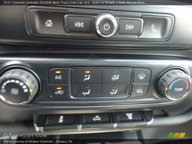 Silver Ice Metallic / Dark Ash/Jet Black 2017 Chevrolet Silverado 2500HD Work Truck Crew Cab 4x4