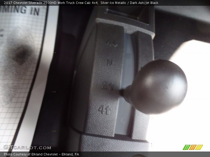 Silver Ice Metallic / Dark Ash/Jet Black 2017 Chevrolet Silverado 2500HD Work Truck Crew Cab 4x4