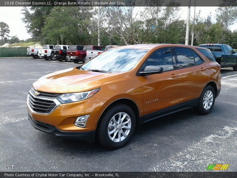 Orange Burst Metallic / Medium Ash Gray 2018 Chevrolet Equinox LS