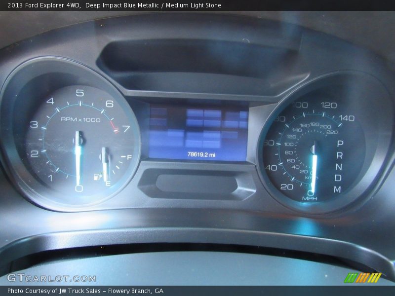 Deep Impact Blue Metallic / Medium Light Stone 2013 Ford Explorer 4WD