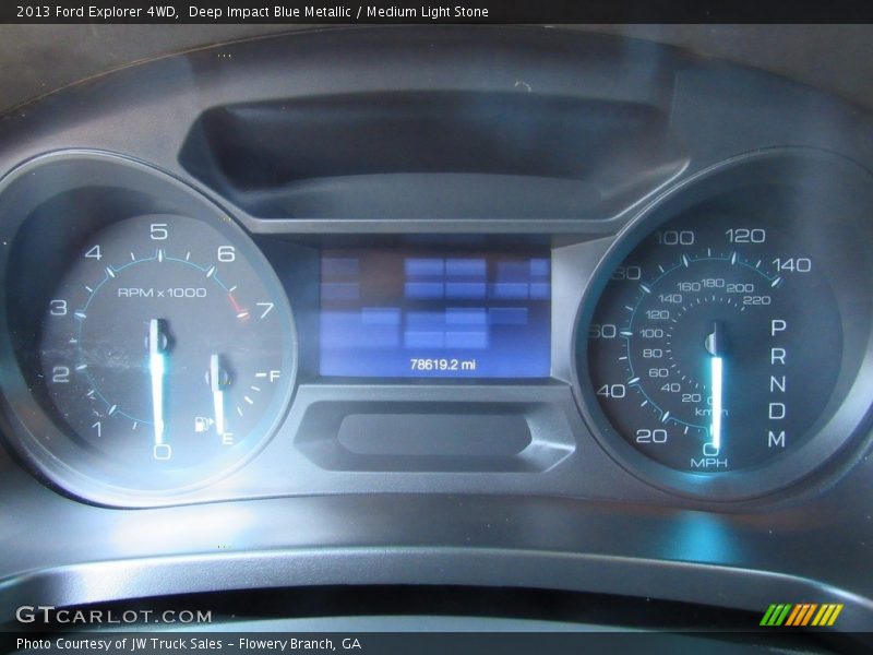 Deep Impact Blue Metallic / Medium Light Stone 2013 Ford Explorer 4WD