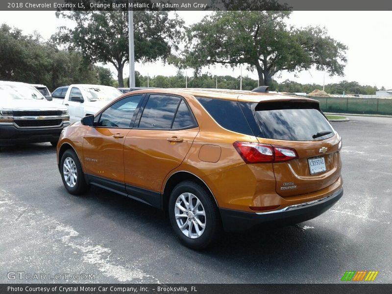 Orange Burst Metallic / Medium Ash Gray 2018 Chevrolet Equinox LS