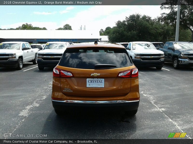 Orange Burst Metallic / Medium Ash Gray 2018 Chevrolet Equinox LS