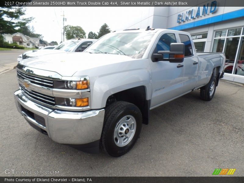 Silver Ice Metallic / Dark Ash/Jet Black 2017 Chevrolet Silverado 2500HD Work Truck Double Cab 4x4