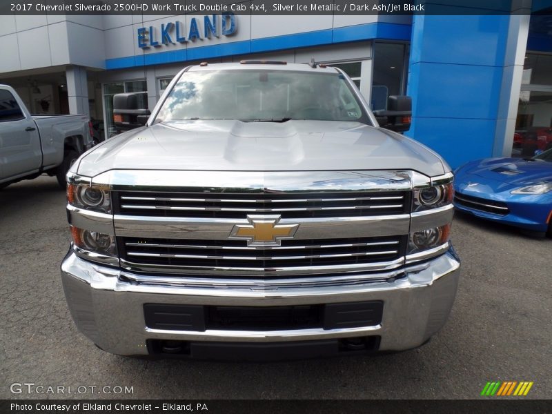 Silver Ice Metallic / Dark Ash/Jet Black 2017 Chevrolet Silverado 2500HD Work Truck Double Cab 4x4