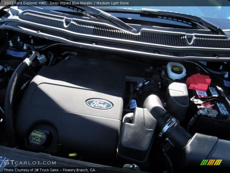 Deep Impact Blue Metallic / Medium Light Stone 2013 Ford Explorer 4WD