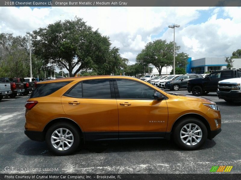 Orange Burst Metallic / Medium Ash Gray 2018 Chevrolet Equinox LS
