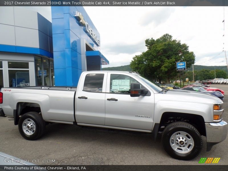 Silver Ice Metallic / Dark Ash/Jet Black 2017 Chevrolet Silverado 2500HD Work Truck Double Cab 4x4