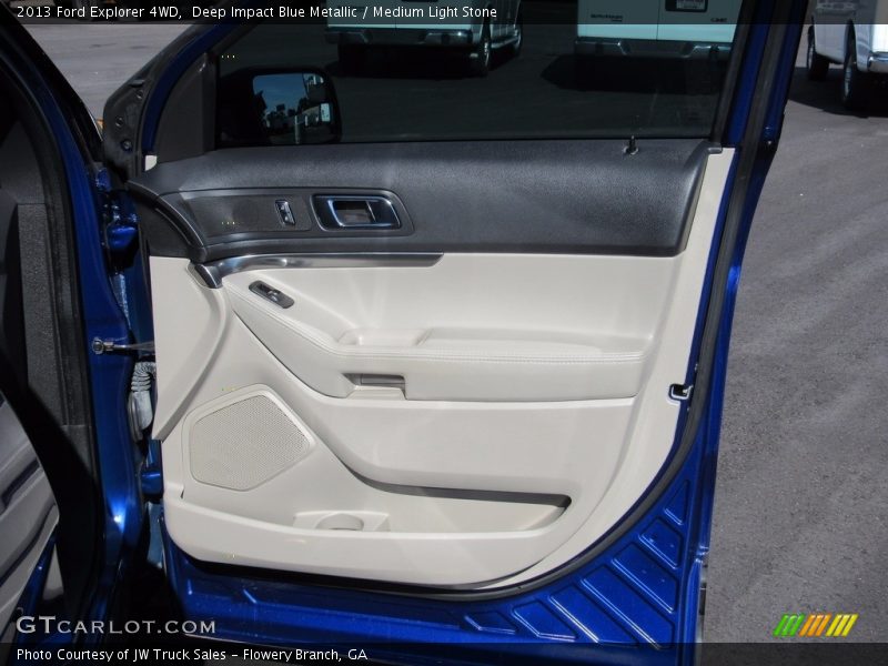 Deep Impact Blue Metallic / Medium Light Stone 2013 Ford Explorer 4WD