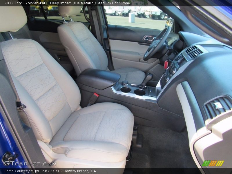 Deep Impact Blue Metallic / Medium Light Stone 2013 Ford Explorer 4WD