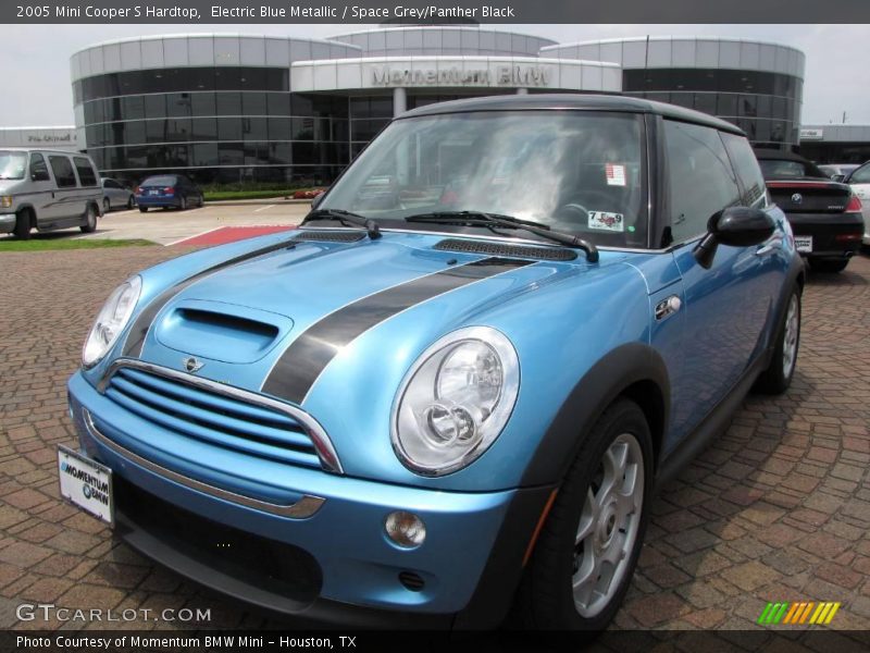 Electric Blue Metallic / Space Grey/Panther Black 2005 Mini Cooper S Hardtop