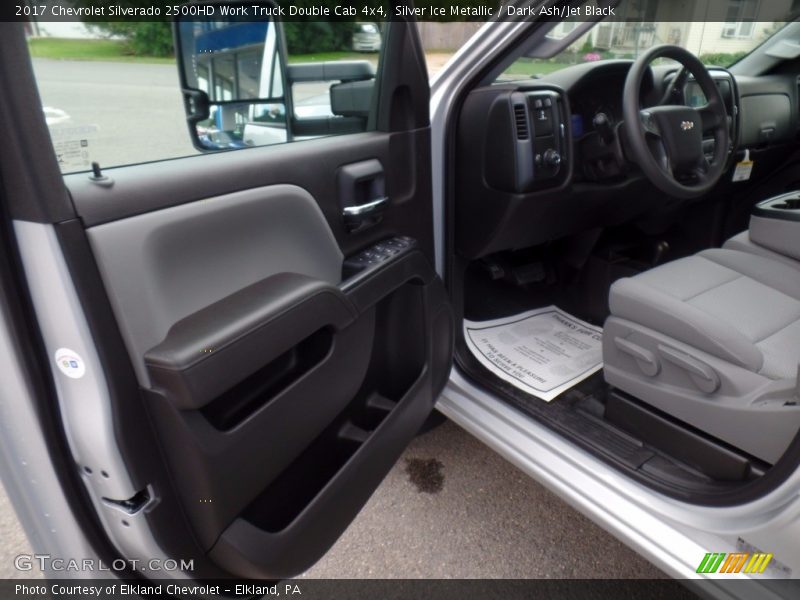 Silver Ice Metallic / Dark Ash/Jet Black 2017 Chevrolet Silverado 2500HD Work Truck Double Cab 4x4