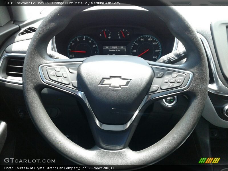 Orange Burst Metallic / Medium Ash Gray 2018 Chevrolet Equinox LS