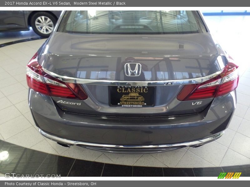 Modern Steel Metallic / Black 2017 Honda Accord EX-L V6 Sedan