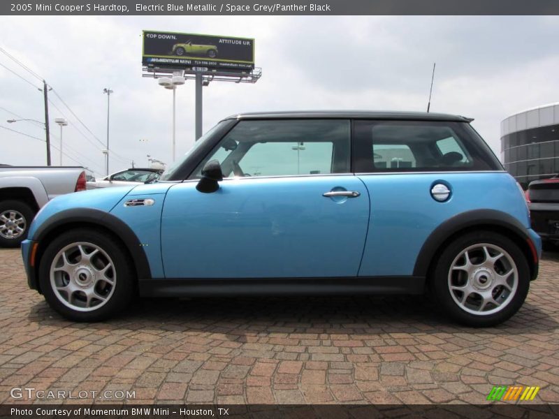Electric Blue Metallic / Space Grey/Panther Black 2005 Mini Cooper S Hardtop