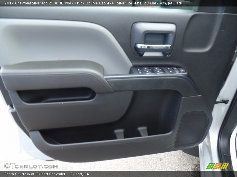 Silver Ice Metallic / Dark Ash/Jet Black 2017 Chevrolet Silverado 2500HD Work Truck Double Cab 4x4