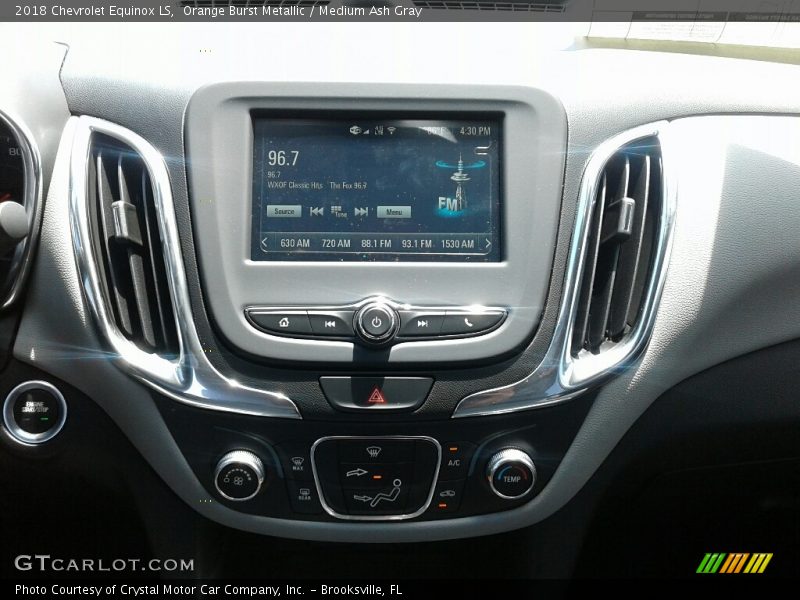 Orange Burst Metallic / Medium Ash Gray 2018 Chevrolet Equinox LS