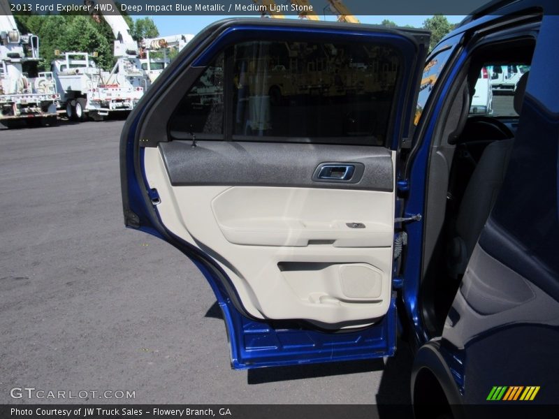 Deep Impact Blue Metallic / Medium Light Stone 2013 Ford Explorer 4WD