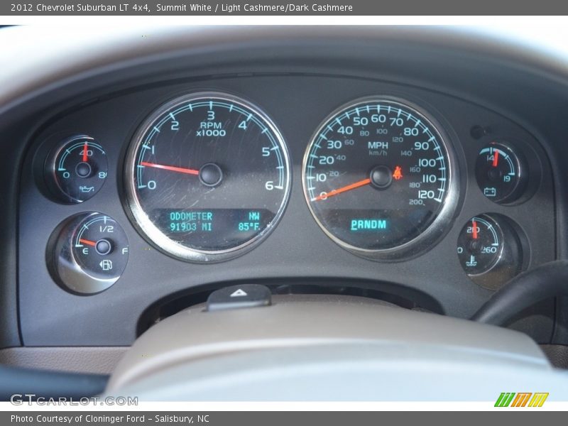 Summit White / Light Cashmere/Dark Cashmere 2012 Chevrolet Suburban LT 4x4