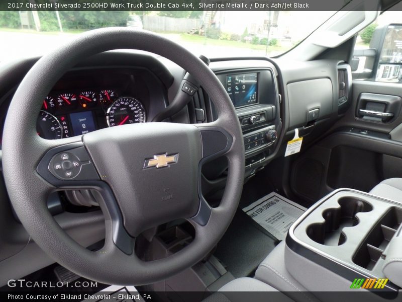 Silver Ice Metallic / Dark Ash/Jet Black 2017 Chevrolet Silverado 2500HD Work Truck Double Cab 4x4