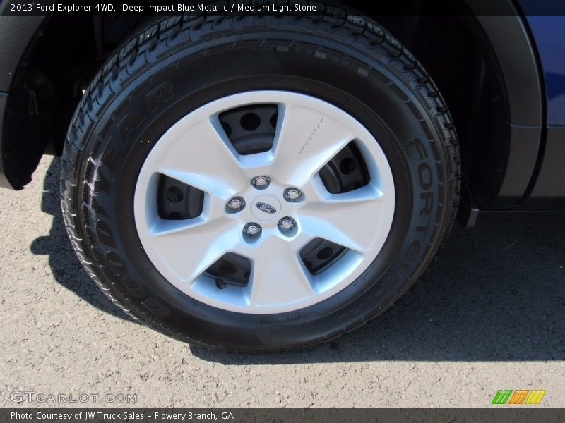 Deep Impact Blue Metallic / Medium Light Stone 2013 Ford Explorer 4WD