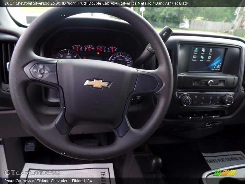Silver Ice Metallic / Dark Ash/Jet Black 2017 Chevrolet Silverado 2500HD Work Truck Double Cab 4x4