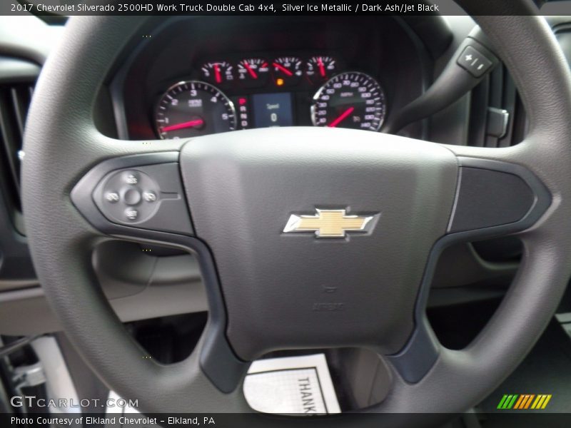 Silver Ice Metallic / Dark Ash/Jet Black 2017 Chevrolet Silverado 2500HD Work Truck Double Cab 4x4