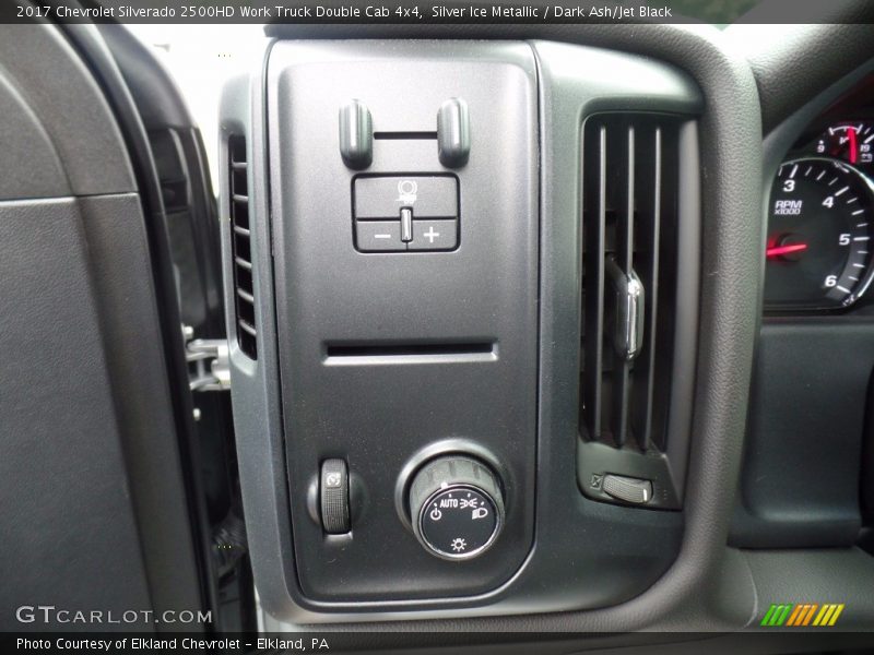 Silver Ice Metallic / Dark Ash/Jet Black 2017 Chevrolet Silverado 2500HD Work Truck Double Cab 4x4