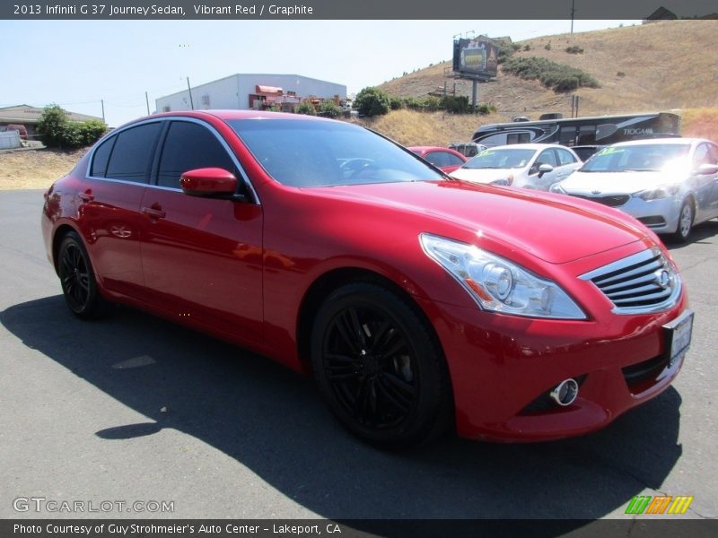 Vibrant Red / Graphite 2013 Infiniti G 37 Journey Sedan