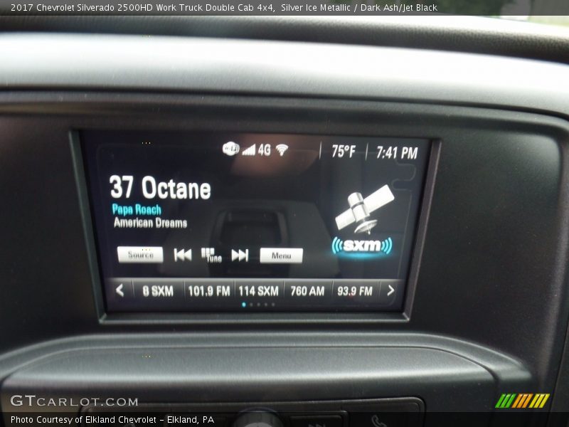 Silver Ice Metallic / Dark Ash/Jet Black 2017 Chevrolet Silverado 2500HD Work Truck Double Cab 4x4