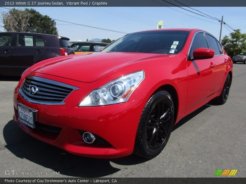 Vibrant Red / Graphite 2013 Infiniti G 37 Journey Sedan