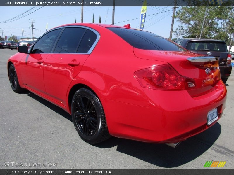 Vibrant Red / Graphite 2013 Infiniti G 37 Journey Sedan